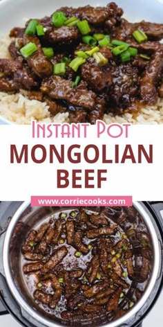 the instant pot beef recipe is ready to be eaten