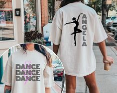 Custom Dance Mom Shirt with personalized kid name, Cute Dance Mama Shirt, Ballet Tee for Mom, Girl Ballerina Shirt, Dance Shirt ,Tango ORDERING: 1. Review all photos 2. Choose Size and Color from drop-down menu 3. If personalization box is available, add your text color 4. Add each shirt to cart one at a time 5. Click "Add to Cart" - you can go back to add more products 6. Click "Proceed to Checkout" 7. Add note to seller for any requests BULK DISCOUNTS AND SPECIAL REQUESTS: We offer bulk discounts and are open to special requests. Please feel free to direct message us with any inquiries. CARE INSTRUCTIONS: Wash inside out, gentle cycle, cold water, tumble dry low, medium iron. PRODUCTION AND SHIPPING: Processing time is next day. First Class Shipping is 2-5 business days (after processing Dance Mom Shirt, Girl Ballerina, Cute Dance, Dance Mom Shirts, Dance Shirt, Ballerina Girl, Dance Mom, Dance Shirts, Mama Shirt