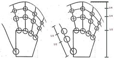 the diagram shows how many different angles are used to make an arch in this drawing