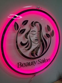 Neon Mirror, Signage Light, 3d Signage, Neon Signage, Salon Logo Design, Neon Sign Art, Sign Board Design, Backlit Signs