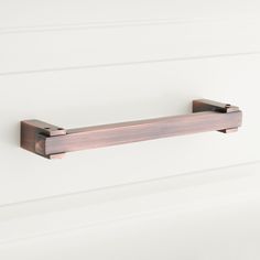 6" Hovland Solid Brass Cabinet Pull - Antique Copper | Signature Hardware Copper Cabinet Hardware, Copper Cabinet, Navy Cabinets, Brass Cabinet Pull, Cabinet Build, Pull Bar, Brass Cabinet Pulls, Cabinet Drawer Hardware, Cabinet Hardware Pulls