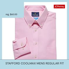 Deemed a Gotta-Have-It item for value you can count on every day! Style and performance meet in this Stafford Coolmax men's dress shirt. This long-sleeve button-down is cut for a regular-fit from wrinkle-free stretch-cotton and features moisture-wicking properties to keep you cool and confident all day. Team it with a pair of suit pants. Features: Moisture Wicking, Wrinkle Resistant, Stretch Fabric, Stretch Collar, Break Resistant Buttons, Wrinkle FreeClosure Type: ButtonFit: Slim FitNeckline: … Spring Wrinkle-resistant Button-up Dress Shirt, Spring Wrinkle-resistant Dress Shirt With Spread Collar, Spring Wrinkle-resistant Spread Collar Dress Shirt, Casual Slim Fit Wrinkle-resistant Dress Shirt, Fitted Easy-care Summer Shirt, Classic Wrinkle-resistant Spring Dress Shirt, Spring Collared Shirt Wrinkle-resistant, Spring Collared Shirt, Wrinkle-resistant, Spring Wrinkle-resistant Collared Shirt