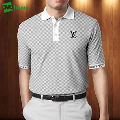 Click link to buy it: . ✔ Fast shipping. ✔ Limited design. Product Information: Upgrade your style with louis vuitton lv premium polo shirt trending outfit 2023 19 Polo ShirtMaterial: Mesh cloth95% polyester + 5% spandex, flat knit collar.Moisture Wicking lightweight fabric.Soft and stretchy fabric gives you comfy all day long.Our size Checkered Polo, Lv Shirt, Outfit 2023, Grey Polo Shirt, Products Ideas, Swag Men, Timeless Wardrobe Staples, Tennis Clothes, Life Tips