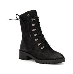 in stock Black High Ankle Lace-up Boots With Reinforced Toe, Black Rugged Lace-up Boots With Plain Toe, Black Ankle-high Work Boots For Fall, Textured Sole Boots For Fall Streetwear, Black High-top Lace-up Boots With Leather Footbed, Black Leather Lace-up Work Boots, Black Lace-up Boots With Reinforced Toe, Black Rugged Plain Toe Lace-up Boots, Casual Moto Boots With Lug Sole And Plain Toe