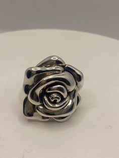 Vintage rose Sterling silver Size 8 can be sized by my jeweler. His service charge is $10-$20 Oxidized from age All rings are shipped free in the US in a nice gift box. Check out our over a THOUSAND great reviews!!! Engraving is $4 per letter and is not always perfect depending on the piece. It can take a few days if the jeweler is busy. This is payable to Paypal Judithsltd@gmail.com Elegant Silver Flower Ring For Valentine's Day, Elegant Rose Sterling Silver Flower Ring, Elegant Rose Flower Ring In Sterling Silver, Elegant Sterling Silver Rings With Roses, Elegant Silver Rings With Rose Details, Elegant Silver Rings With Rose Design, Sterling Silver Rose Flower Ring For Anniversary, Silver Rose Ring Jewelry, Formal Rose Gold Sterling Silver Flower Ring