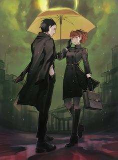 two people standing under an umbrella in the rain