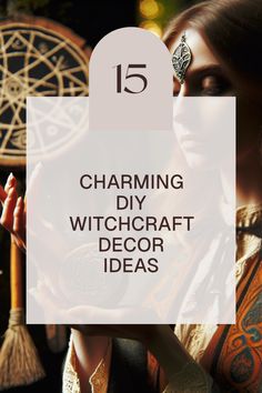 Creative DIY witchcraft decoration ideas. This pin showcases 15 enchanting projects that blend magic and creativity to transform your space. Wiccan Decor Diy, Witchy Decor Diy, Diy Gothic Decor Crafts, Gothic Decor Diy, Diy Witchcraft, Witch Stick, Altar Pieces, Witchcraft Decor