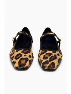 Lasaky - Classic Leopard Print Flat Loafers with Square Toe Slip-on Design - Elegant and Versatile Casual Ballet Flats Casual Ballet Flats, Boys Necklace, Studded Ankle Boots, Elegant Flats, Leopard Print Flats, Flat Loafers, Pointy Toe Flats, Comfortable Flats, Mary Jane Flats