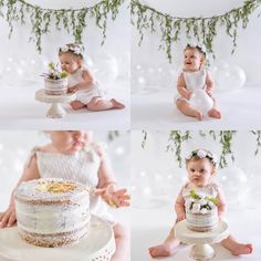 Boho Style Cake Smash, Cake Smash Set Up, Baby Smash Cake Photoshoot, Birthday Cake Smash Photoshoot, Studio Cake Smash, Boho Cake Smash, 1st Photoshoot, Baby Girl Boho