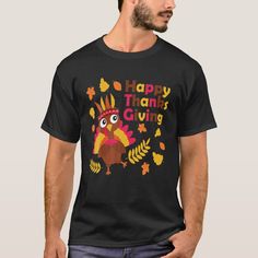 This cute Thanksgiving outfit featuring a colorful saying "Happy Thanks Giving" and cute little turkey disguised in a native american costume is the perfect Gift Idea for Men, Women and Kids on Thanksgiving to wear in family dinner and turkey party. This authentic and Funny thanksgiving design with fall colors is a nice Thanksgiving outfit for kids and parents to watch football, eat dinner in this thanksgiving and enjoy family time in style. Turkey Party, Thanksgiving Happy, Happy Thanksgiving Turkey, Cute Thanksgiving Outfits, Unique Thanksgiving, Thanksgiving Design, Happy Thanksgiving Day, Happy Fall Y'all, Funny Thanksgiving