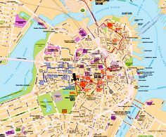 a large map of the city with many streets