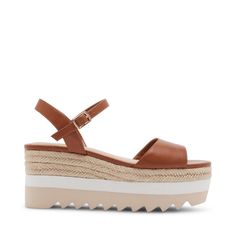 The Charizma platform sandal from Madden Girl exudes beachy vibes and goes with everything in your warm weather wardrobe. Beachy Vibes, Flatform Sandals, Madden Girl Shoes, Open Toe Shoes, Madden Girl, Platform Heels, Platform Sandals, Warm Weather, Cognac