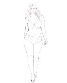 Body Template, Illustration Tutorial, Real Bodies, Fashion Templates