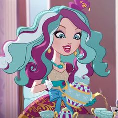 Madeline Hatter Icon, Ever After High Rebels, Madeline Hatter, Pink Aura, Hair Icon, Lily Rose Depp, Style Challenge, Mad Hatter