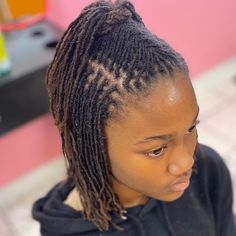 Types Of Locs, Black Hair Locs, Microlocs Inspiration, Tiny Locs, Micro Locks, Braid Locs, Locks Styles, Pretty Updos, Short Dreadlocks