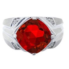 Sterling Silver Men's Large Ruby and Diamond Ring Gemologica.com offers a unique and simple selection of handmade fashion and fine jewelry for men, woman and children to make a statement. We offer earrings, bracelets, necklaces, pendants, rings and accessories with gemstones, diamonds and birthstones available in Sterling Silver, 10K, 14K and 18K yellow, rose and white gold, titanium and silver metal. Shop @Gemologica jewellery now for cool cute design ideas #gemologica Mens Sapphire Ring, Promise Rings For Guys, Mens Rings Fashion, September Birthstone Jewelry, Signet Ring Men, Men Diamond Ring, Diamonds And Gold, Sterling Silver Mens