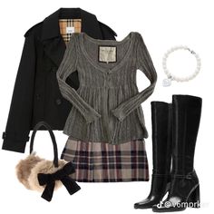 Oui Oui, Autumn Outfit, Boots Outfit, Fall Winter Outfits