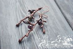 Light weight earrings made of real linden twigs covered with copper. The process is called electroforming. The twigs in each pair of earrings are slightly different, you will have a unique pair of jewelry. We make each of our items by hand, without factory processes, with love and inspiration. We are inspired by nature and invite you to keep a part of it with you. The earrings are decorated with purple and silver glass beads. Colors can be changed upon request. You can also change the material o Copper Jewelry Diy, Copper Electroformed Jewelry, Elven Jewelry, Purple Decor, Purple And Silver, Electroformed Jewelry, Long Dangle Earrings, Silver Glass, Etsy Earrings Dangle