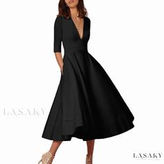 Lasaky - Formal Wear Package with Pure Hues for Women Formal Dress For Conference, Nighttime Outfits, Long Sleeve Evening Dresses, Evening Gowns Elegant, Long Evening Gowns, Elegant Dresses Long, Women Long Dresses, Dress Set, Mini Wrap Dress