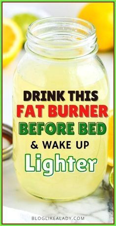 Slim Down Drink, Detox Drink Before Bed, Fat Burning Smoothies, Belly Fat Drinks, Lose 10 Pounds, Healthy Smoothie