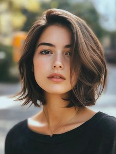 Best Bob Haircuts for Round Faces to Enhance Your Features Layer Bob, Haircuts To Try, Layering Techniques, Curly Pixie Haircuts, Medium Box Braids