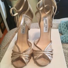 Gorgeous Jimmy Choo Sandals "Fine Glitter/Lace Nude" Amazing Evening Shoes Size 36.5. Never Worn!!!! Box Included With Purchase! Jimmy Choo Sandals, Evening Shoes, Jimmy Choo Shoes, Strappy Sandals, Cream White, Jimmy Choo, Shoes Women Heels, Shoes Heels, Glitter