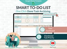 the smart to do list is displayed on a computer screen