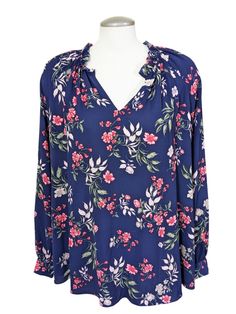 Elevate your style with this stunning Lord & Taylor Woman Plus Size 3X Blouse! 💙 Perfect for parties, casual outings, or business meetings. Features a beautiful floral pattern and semi-sheer fabric. Embrace the whimsical vibes with a touch of Alice in Wonderland charm. #Fashionista #PlusSizeStyle #FloralVibes #VNeckBlouse #StayStylish 🌺✨  #eBay #eBayStore #Floral #Blouse #Plus #DarkFloral #Cottagecore #Bohemian #WinterFloral #Whimsygoth #Sheer #LordTaylorWoman Cottagecore Bohemian, Dark Floral, Sheer Fabric, V Neck Blouse, Sheer Fabrics, Brands Outlet, Cool Items, Floral Blouse, Blouse Top