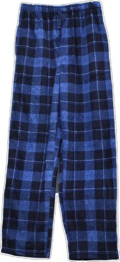 Casual Winter Bedtime Bottoms, Blue Full-length Sleepwear For Loungewear, Blue Winter Loungewear Bottoms, Blue Winter Sleep Bottoms, Winter Sleep Bottoms In Blue, Blue Winter Lounging Bottoms, Blue Lounging Bottoms For Winter, Blue Bottoms For Lounging In Winter, Blue Plaid Pattern