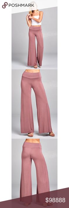 jersey long pants Waist band flared leg rayon  spandex jersey long pants 95 % rayon 5 % spandex color:clay pink pastel blue 2016 Pants Wide Leg Versatile Pink Bottoms For Yoga, Casual Pink Wide Leg Leggings, Casual Pink Elastane Bottoms, Wide Leg Pink Yoga Bottoms, Casual Pink Bottoms With Wide Waistband, Versatile Stretch Pink Bottoms, Pink Pastel, Pants Wide Leg, Pastel Blue