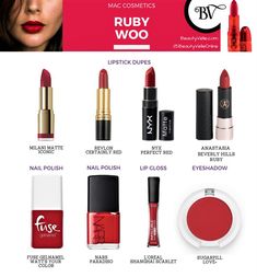 Mac Ruby Woo Lipstick, Ruby Woo Lipstick, Mac Ruby Woo, Light Pink Lip Gloss, Gloss Eyeshadow, Ruby Woo, Makeup News, Makeup Eyes, Lipstick Swatches