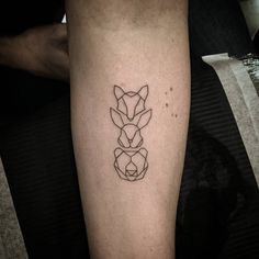 a person with a tattoo on their leg