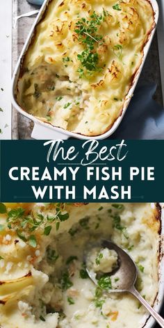 the best creamy fish pie with mash