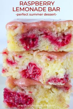 two pieces of cake sitting on top of a white plate