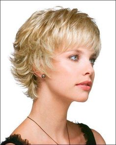 Revlon Wigs, Flipped Ends, Latest Short Haircuts, Hair Color Techniques, Short Pixie Haircuts, Short Haircut, Short Blonde, Curly Hair Care