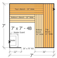 the floor plan for an outdoor deck with measurements and measurements to make it look like it is