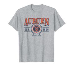 PRICES MAY VARY. Officially Licensed Auburn University apparel. Show your support for the Tigers with this Auburn apparel item. The soft material and digitally printed logo make this a great addition to any Auburn Tigers apparel collection! War Eagle! Wear this fan favorite Auburn Tigers apparel to the big game or just hanging out around the house. The unique vintage logo will let everyone know your affiliation with AU! Lightweight, Classic fit, Double-needle sleeve and bottom hem University Apparel, Auburn University, Auburn Tigers, Big Game, Vintage Logo, Auburn, Tigers, Branded T Shirts, Unique Vintage