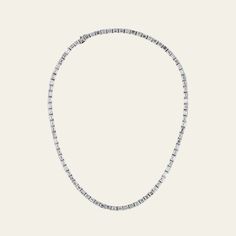 Live large in a classic diamond chain featuring sophisticated emerald-cut diamonds. As the diamonds are lab-grown, this necklace is a fraction of the price of its mined diamond counterpart, and the diamonds are just as real and authentic. We love an emerald-cut diamond’s clean lines and striking shape, which completely invigorate the men’s fine jewelry staple. Wear it with an oversized t-shirt for daytime swagger, or with a suit for formal events. ‌Details18K White Gold84 Emerald-Cut Lab-Grown D Formal Diamond Necklace With Baguette Diamonds, Formal Diamond White Necklace With Baguette Diamonds, Formal White Gold Necklace With Baguette Diamonds, Formal White Gold Necklaces With Baguette Diamonds, Classic Diamond Cut Emerald Necklace For Formal Occasions, Classic Diamond-cut Emerald Necklace For Formal Occasions, Classic Emerald Necklace With Diamond Cut For Formal Occasions, Elegant Emerald Necklace With Baguette Cut Diamond, Elegant Baguette Cut Diamond Emerald Necklace