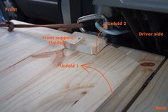 the parts of a woodworking project are labeled