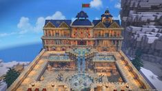 an image of a large building in minecraft