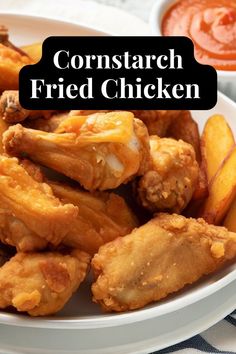 Crispy Cornstarch Chicken Recipe Cornstarch Fried Chicken, Cornstarch Chicken Wings, Cornstarch Chicken, Fried Chicken Coating, Crispy Fried Chicken Wings, Best Fried Chicken Recipe, Better Than Takeout, Southern Fried Chicken