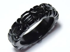 Buyer will receive 1 Piece Natural Black Obsidian Carved Band/ you will really love it.you will gift it to your love ones and friends. Product Details Product Name - Natural Black Obsidian Carved Band Gemstone - Natural Black Obsidian Quantity - 1 Piece ----------------------------------------------------------------------------- THIS BEAUTIFUL ITEM IS AVAILABLE ONLY ON ETSY ------------------------------------------------------------------------------------ Note - Kindly choose your required ri Black Obsidian Ring, Obsidian Ring, Engagement Ring Band, Amethyst Quartz, Christmas Gift Jewelry, Black Obsidian, Band Engagement Ring, Ring Band, Amethyst Ring