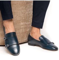 Navy Loafers, Blue Dress Shoes, Monk Shoes, Quality Leather Boots, Mens Leather Loafers, Custom Design Shoes, Bespoke Shoes, Suede Leather Shoes, Leather Shoes Men