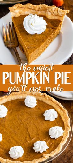 the best pumpkin pie you'll ever make