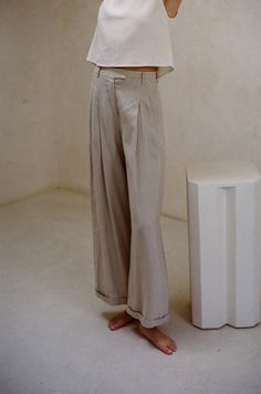 Claudia Dress, Pleated Wide Leg Pants, Summer Bottoms, Party Fits, Wide Leg Linen Pants, Pants Large, Effortless Elegance, Sand Dunes, Rolled Hem