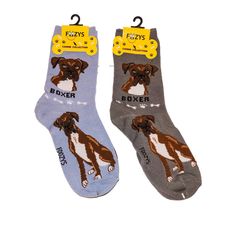 PRICES MAY VARY. A cute Canine collection of unisex crew socks by Foozys, that come in a variety of large and medium dog breed theme prints. A must-have to add to your socks collection, if you are a dog-lover. Unbeatable Value - Two pairs of crew socks are included for the price of one. One for you to wear and one to wash. Each design comes in two different color variations. Superior Quality, Comfort & Fit - Fits shoe sizes 4 -10, suitable for all ages. Soft, lightweight and stretchy, they will Boxers Women, Socks Collection, Dog Breeds Medium, Medium Dog, Women Crew Socks, Dog Socks, Comfortable Socks, Airedale Terrier, Novelty Socks