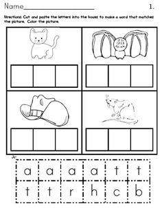 worksheet for beginning and ending the letter h with pictures to be colored in