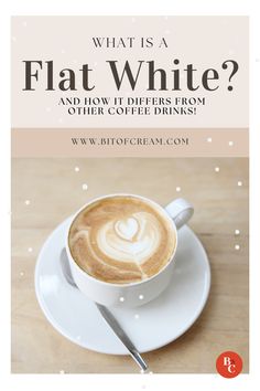 what is a flat white? and how does it differ from other coffee drinks?