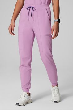 High Rise On-Call Scrub Jogger Fabletics Lilac female Activewear >> Scrubs >> Bottoms >> Product Feed MotionTech regular