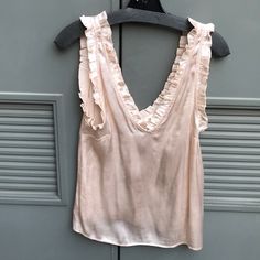 I Have Never Worn This Top It Doesn’t Fit! From H&M, By Surprisingly High Quality. It Is Lower Than Expected But That Could Be Your Style! Silk Tank, Your Style, H&m, Size 2, Blush, Womens Tops, Silk, Outfit Inspo, High Quality